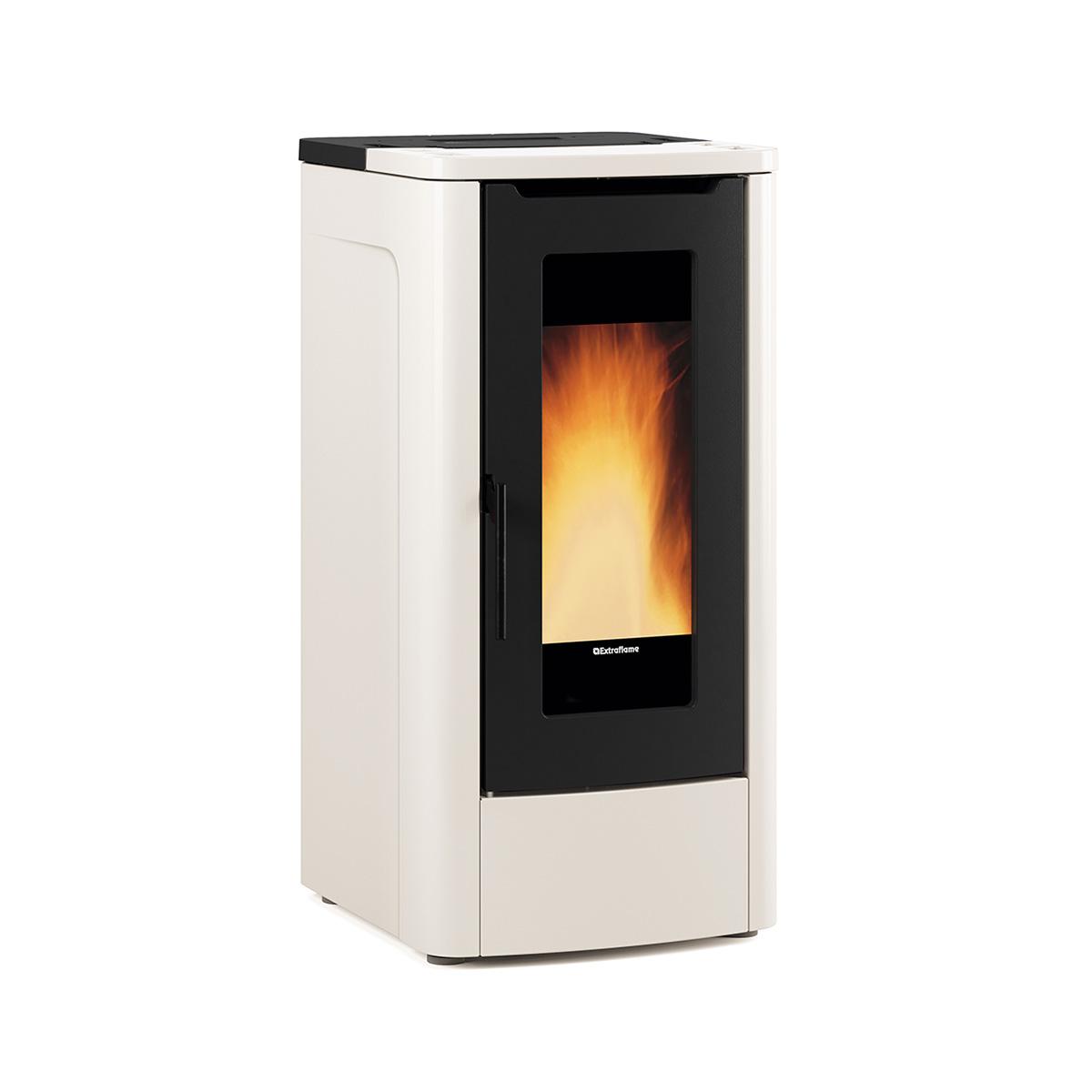 Pelletofen Extraflame Teorema mit 10 kW - Verkleidung: elfenbein