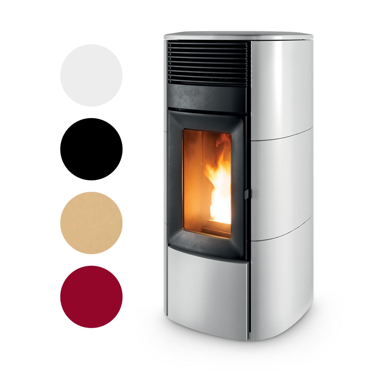Pelletofen MCZ Club Air 10 R 10 kW - Ausführung: 126 Matt Black ceramic