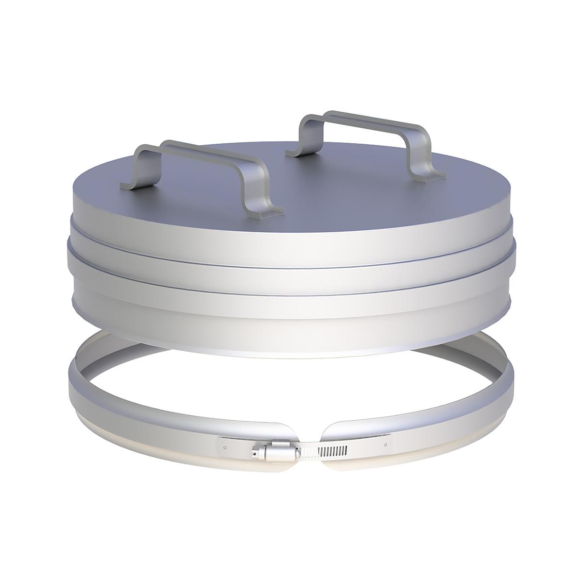 Jeremias EW-FU Verschlussdeckel übersteckend mit Handgriff und Klemmband