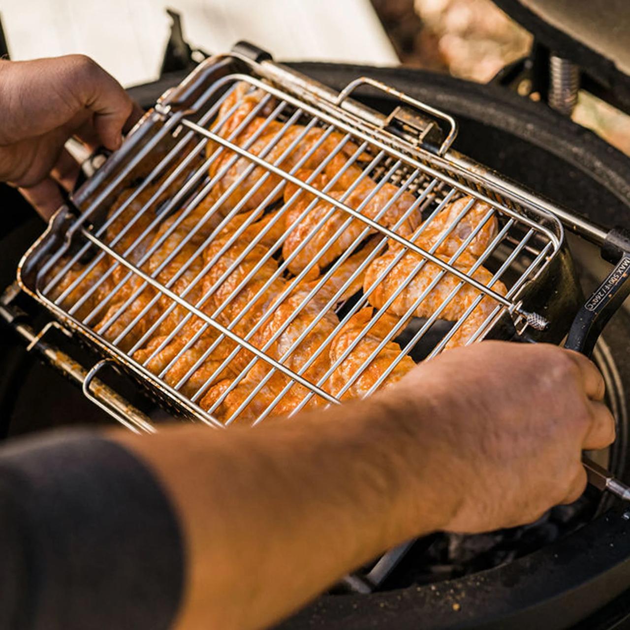 Grillzubehör Kamado Joe JoeTisserie Drehspießkorb-Set