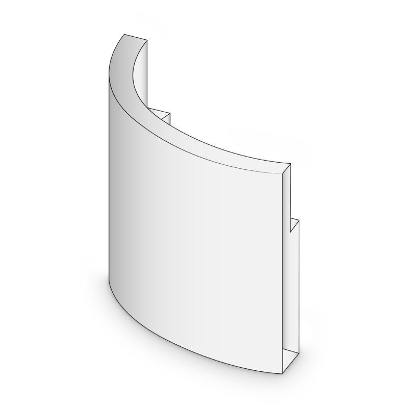 BRULApor Radius-Ganzteilsockel