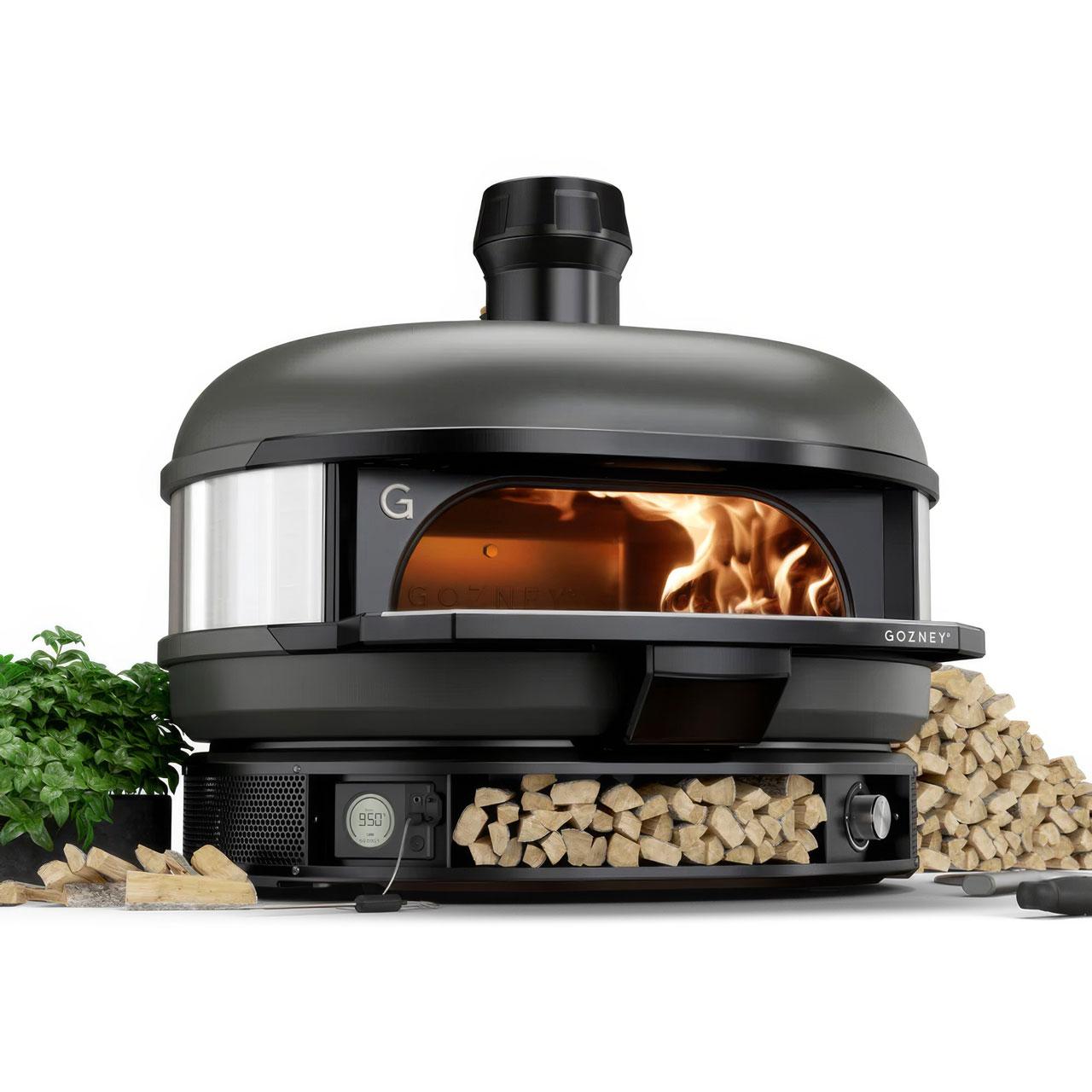 Ausstellungsstück - Pizzaofen Gozney Dome Off Black Dual-Fuel Bundle inkl. Gestell & Dampfinjektor (kein Versand)