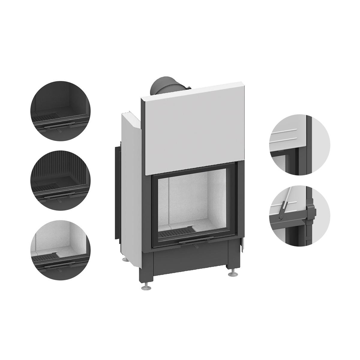 Kamineinsatz Schmid Lina 55 h mit 7 kW