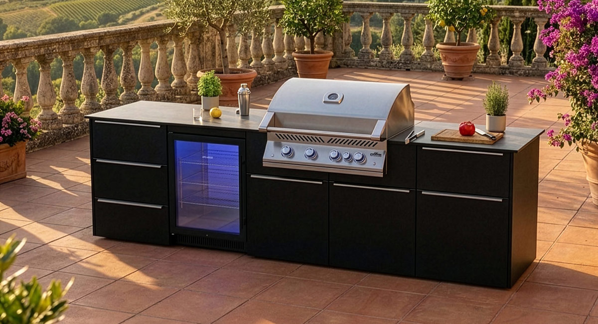 vivandio Outdoor Kühlschrank FS-150 schwarz