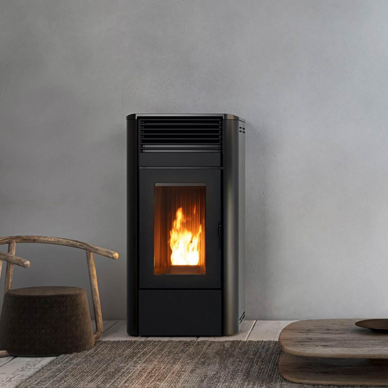 Pelletofen RED Camelia Air 8 R 8 kW - Ausführung: Schwarz