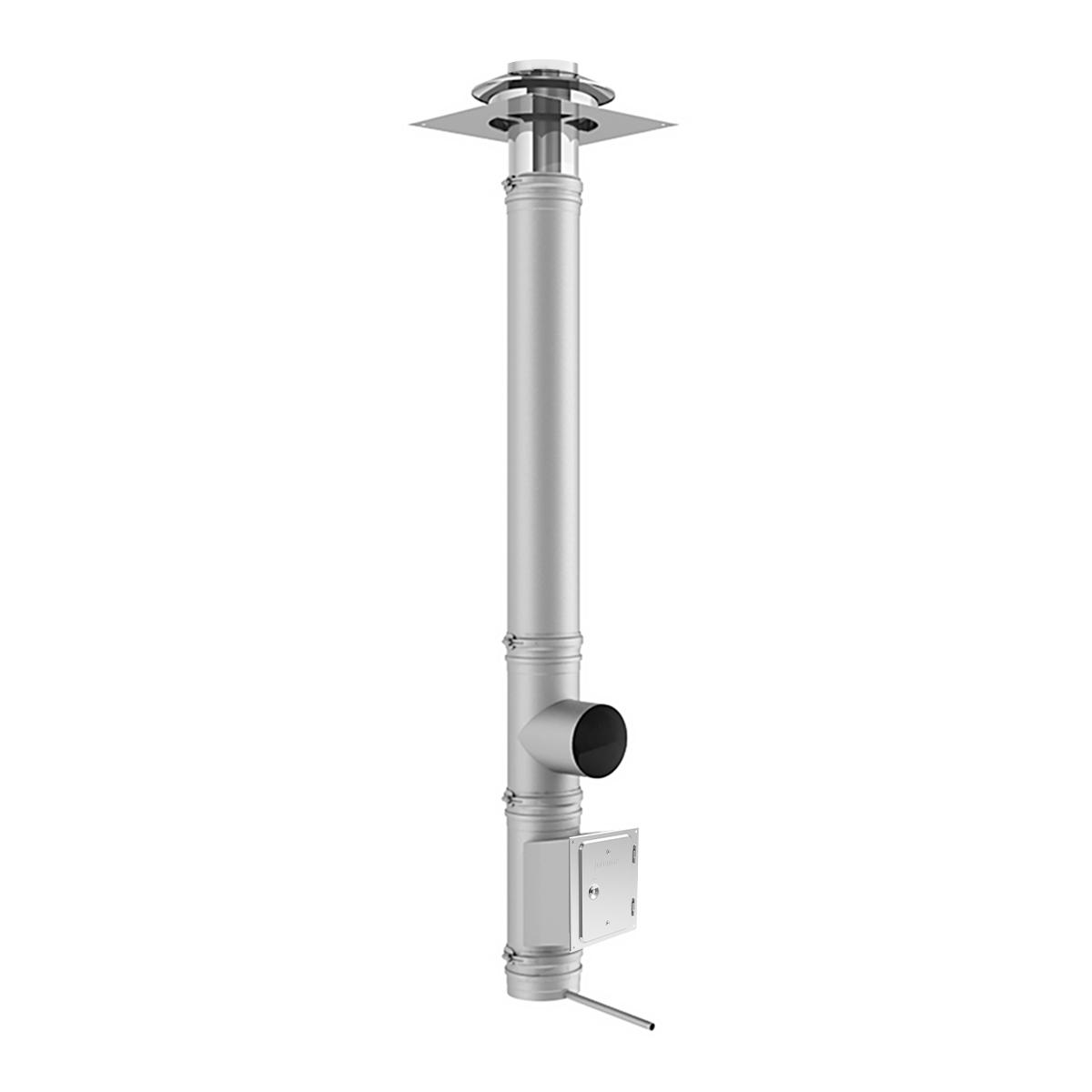Jeremias EW-FU Edelstahlschornstein-Bausatz einwandig Ø 130 mm - Höhe: 9 m