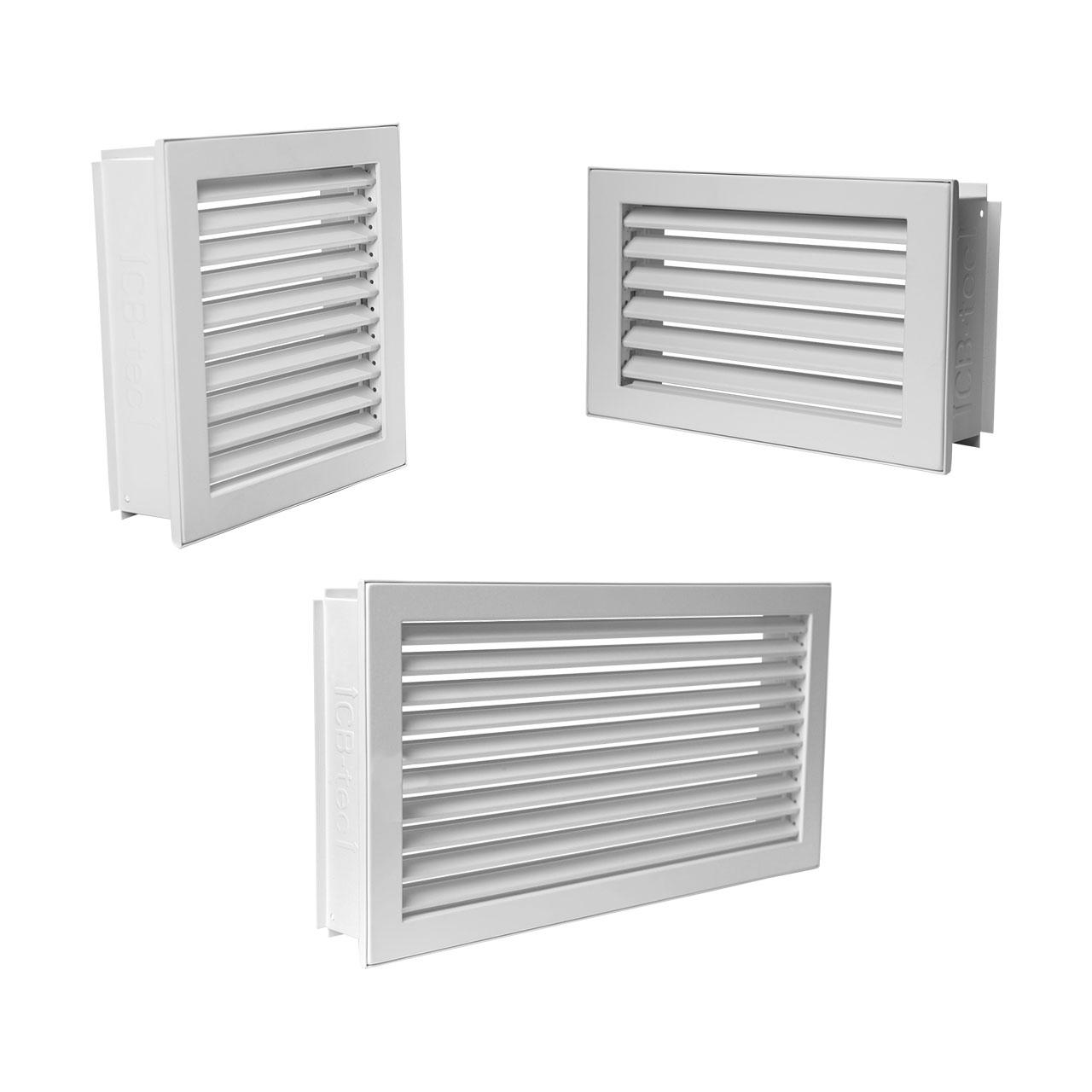 Lüftungsgitter CB-Tec Kaltluftgitter putzbündig Weiß