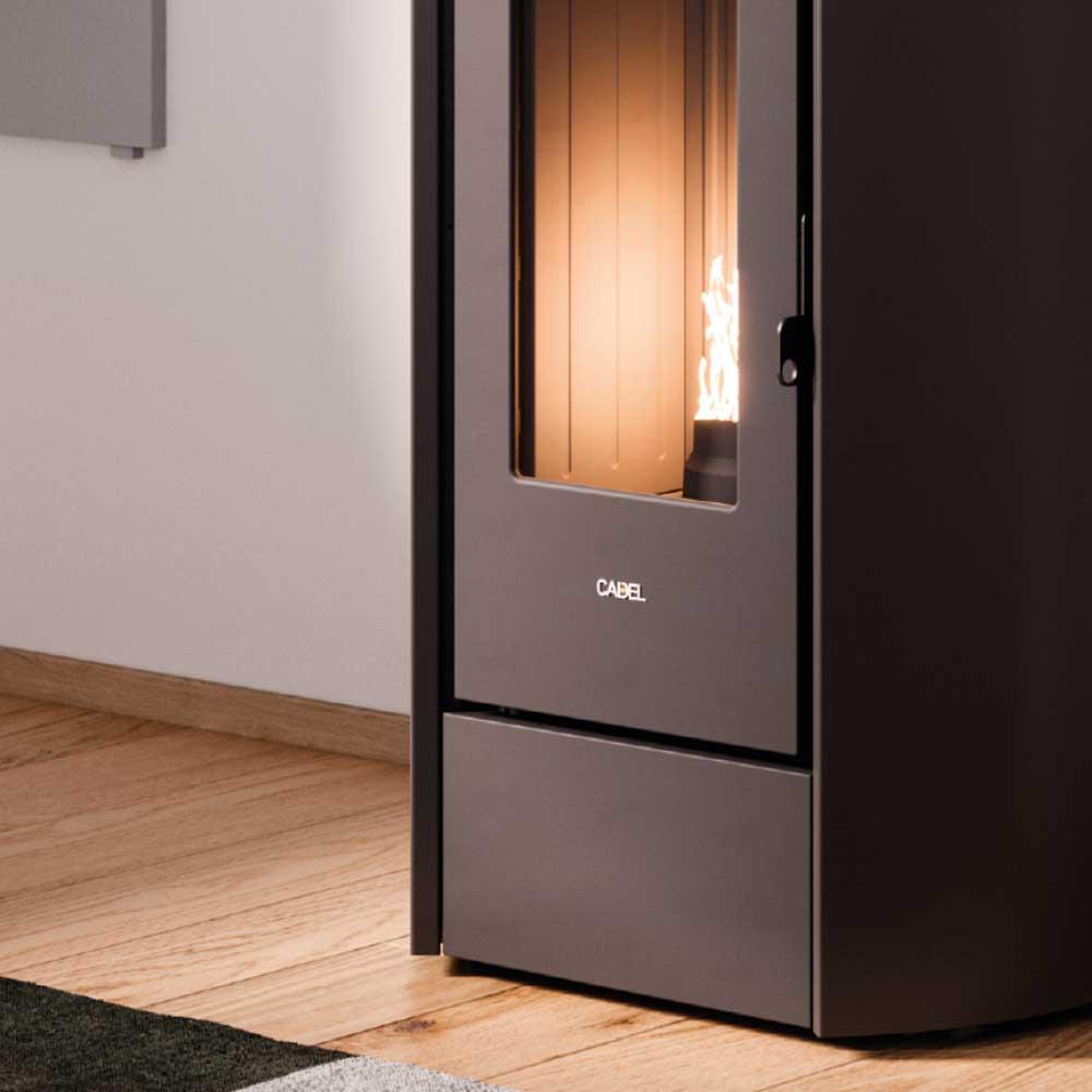 Pelletofen Cadel Fenice Plus 11 - Ausführung: Anthrazit/Titanium
