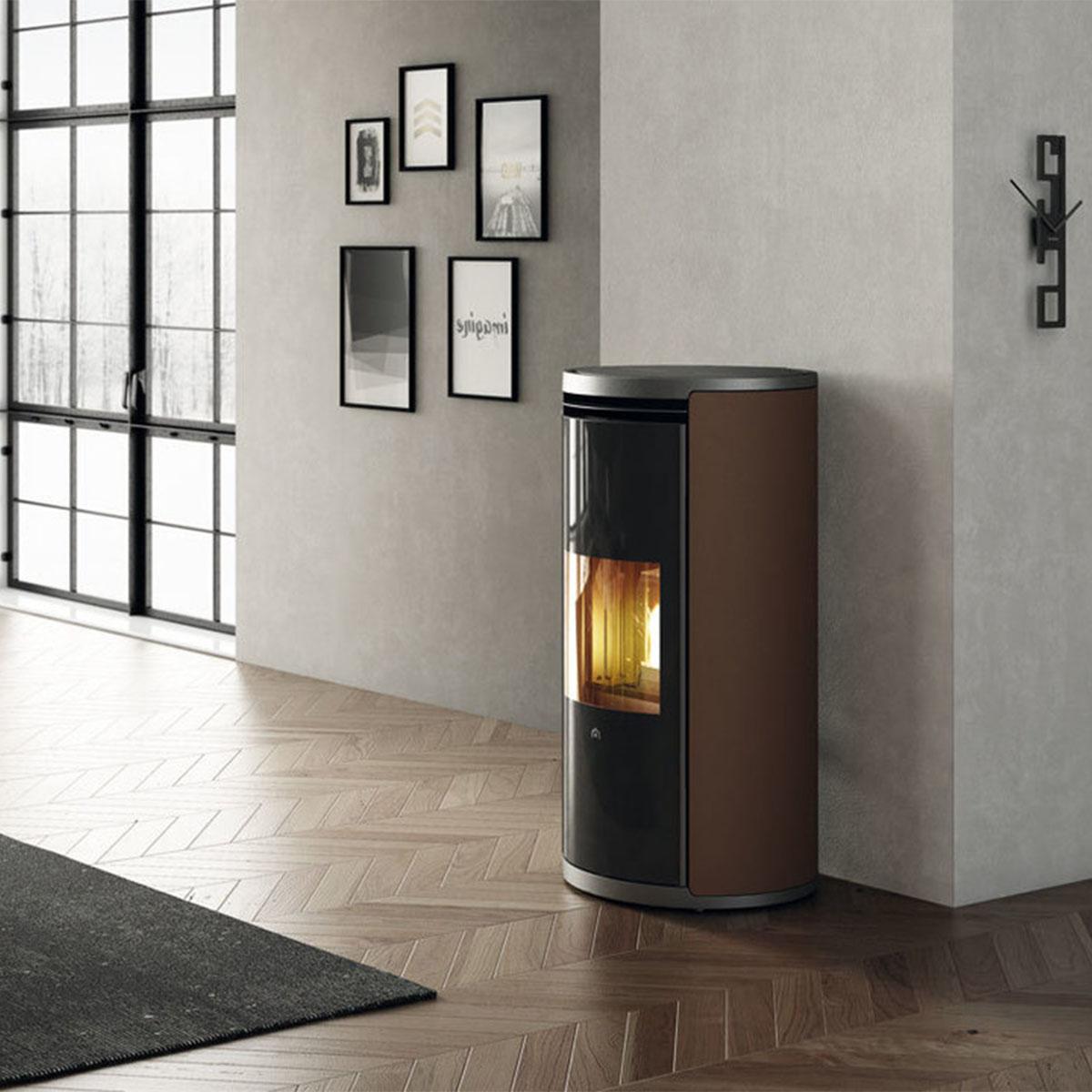 Pelletofen Edilkamin Evia 8 7,9 kW - Ausführung: Bronze