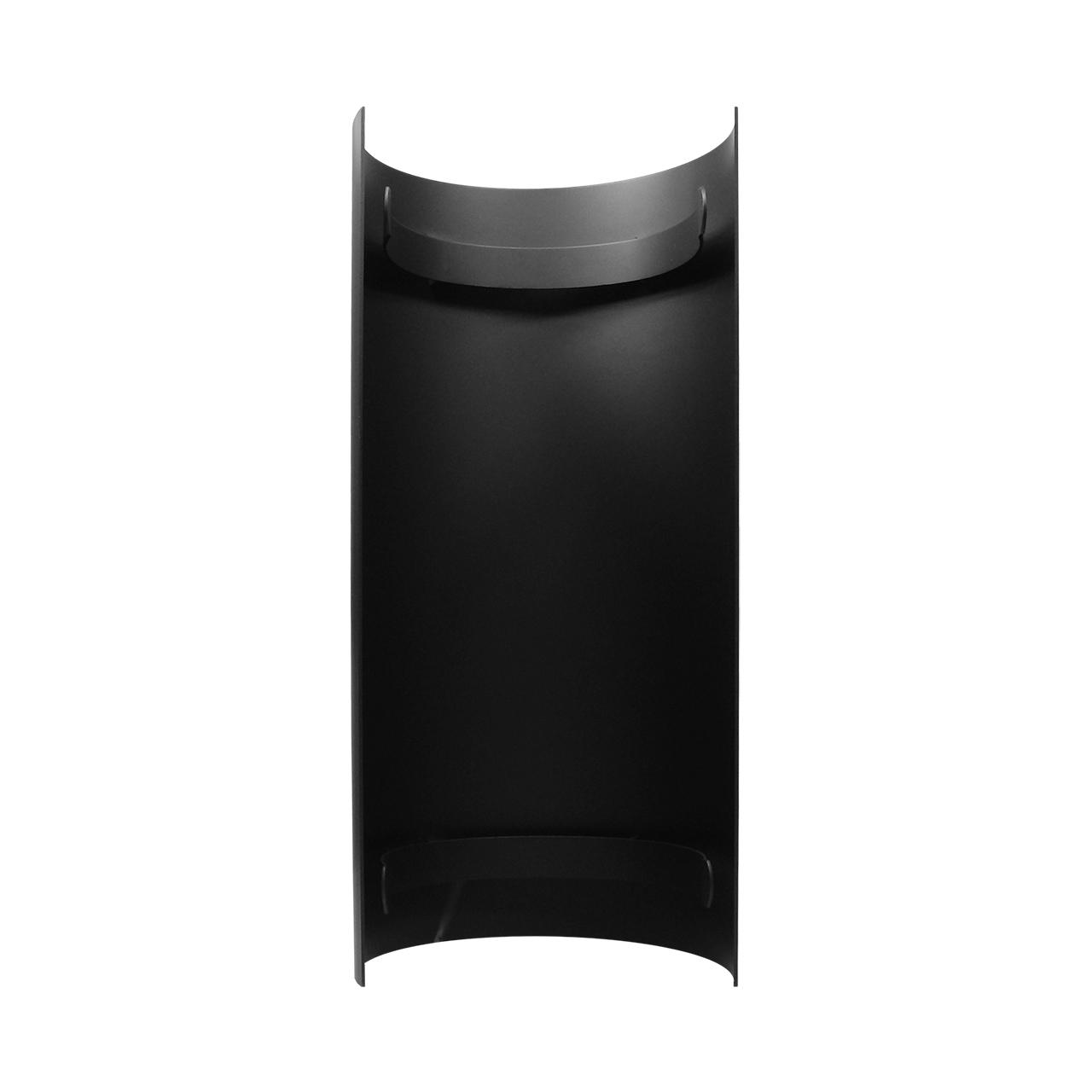 Ofenrohr Hitzeschutz DN 130 mm Länge 460 mm Schwarz