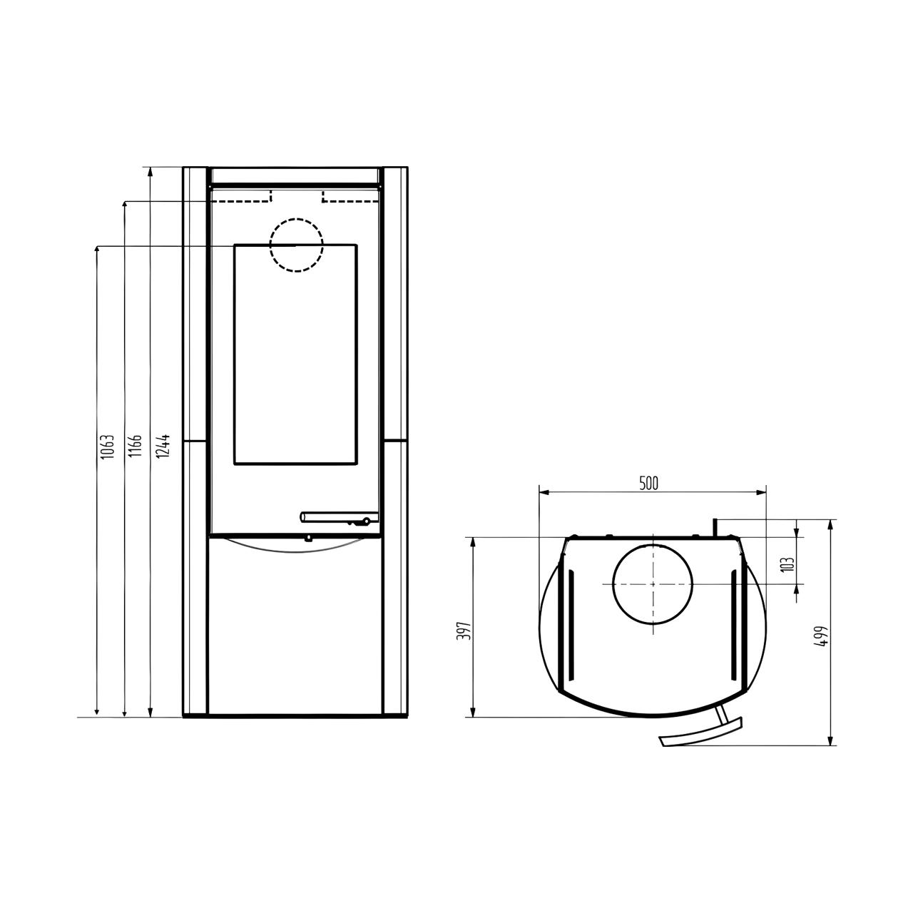 Kaminofen Wamsler Motho 8 kW Naturstein Serpentino