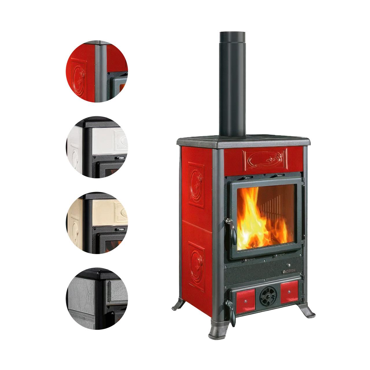 Kaminofen La Nordica Rossella R1.16 mit 9 kW - Ausführung: Ceramica Panna