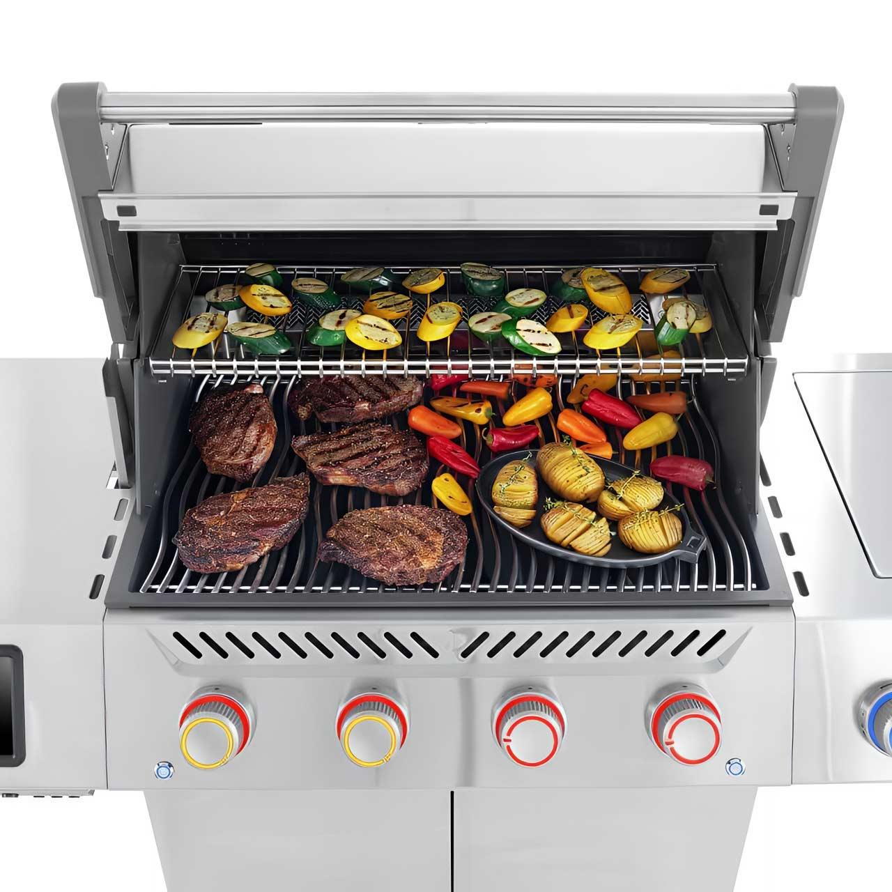 Gasgrill Napoleon Prestige PRO 500 Connected Edelstahl, inkl. Drehspieß (2026)