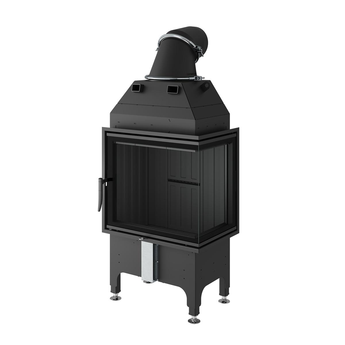Kamineinsatz Spartherm Varia 2R-55 7 kW - Feuerraumauskleidung: Schwarz