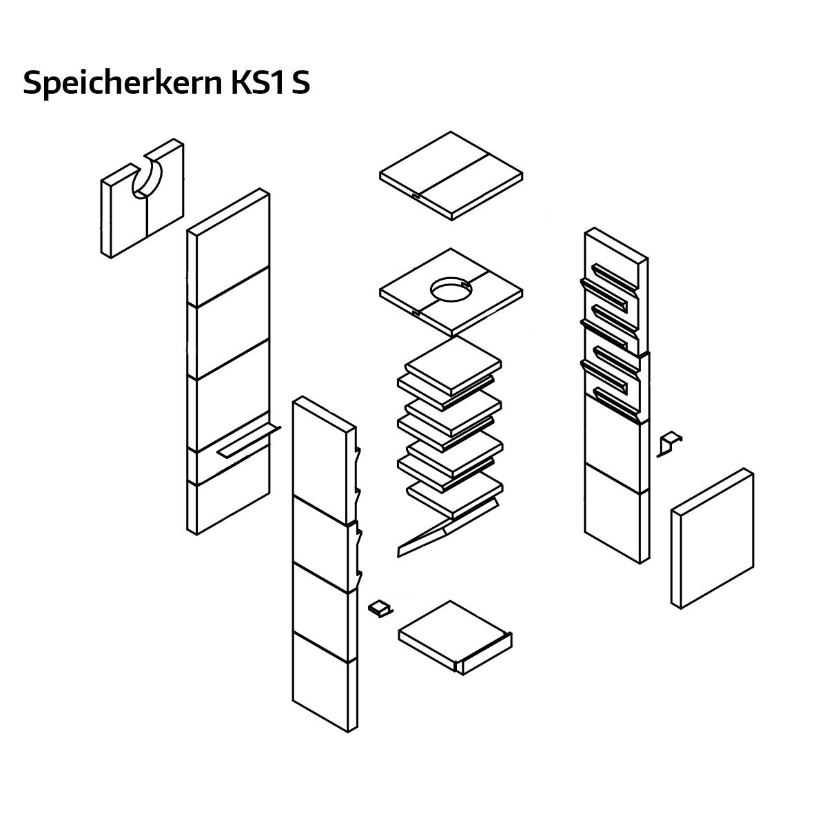 Speicherofen CB-Tec KS1 S 2,4 kW Grundofen
