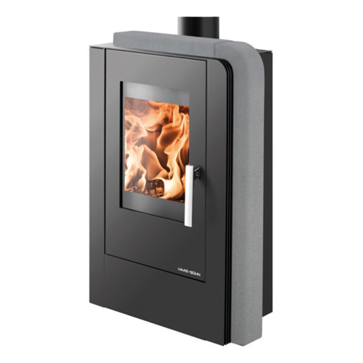 Kaminofen Haas und Sohn Aruba easy 6,3 kW - Verkleidung: Quarzit