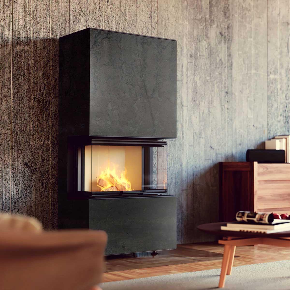 Kaminofen Neocube P20 Steel Edition mit 8,5 kW