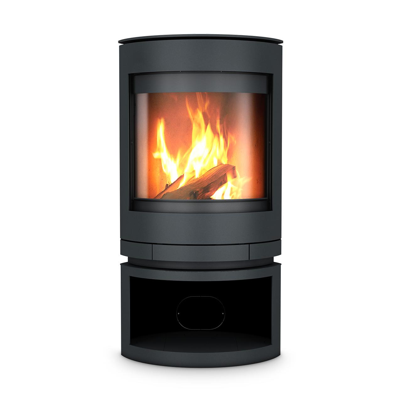 Kaminofen Skantherm Emotion M Drehbar 7 kW - Ausführung: Emotion M RLA Korpus Schwarz