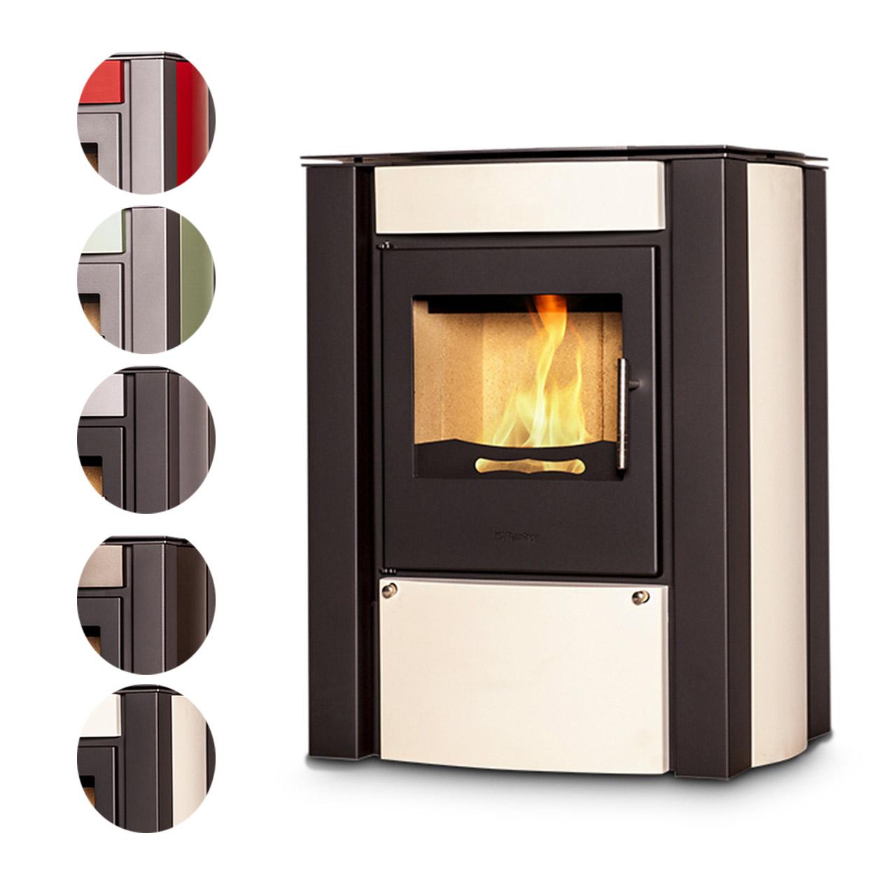 Kaminofen HS Flamingo Amos 9 kW - Farbe: Rot