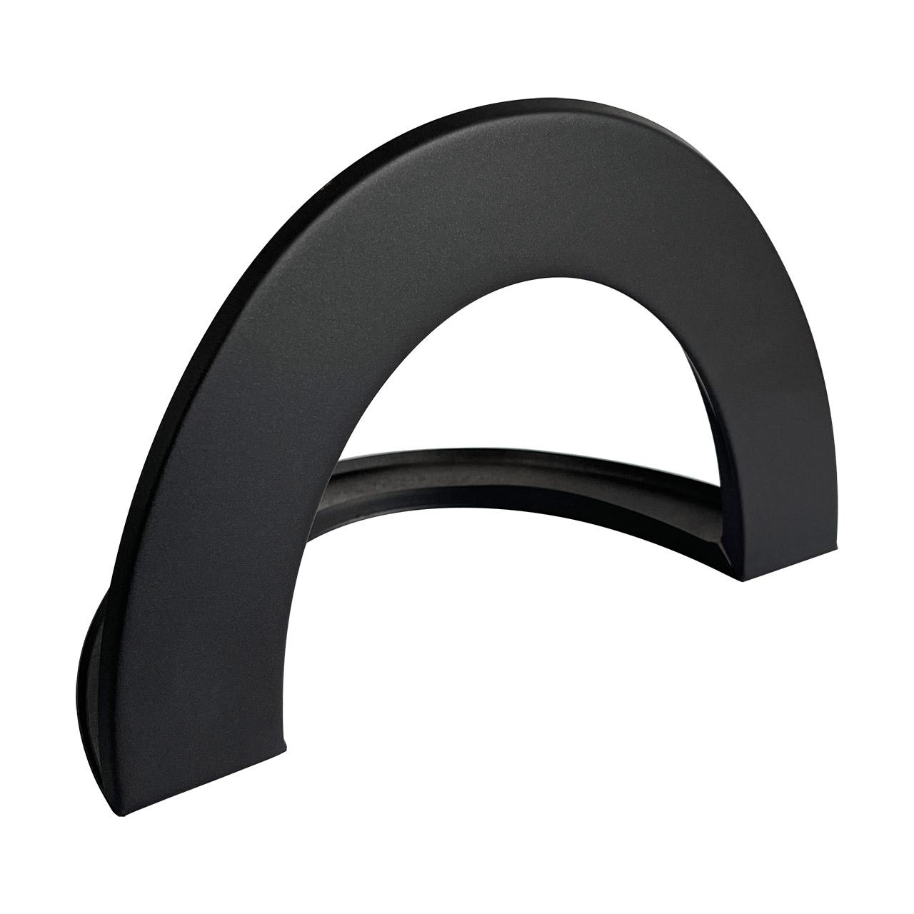 Ofenrohr Rosette für Außenecke DN 150 mm Schwarz
