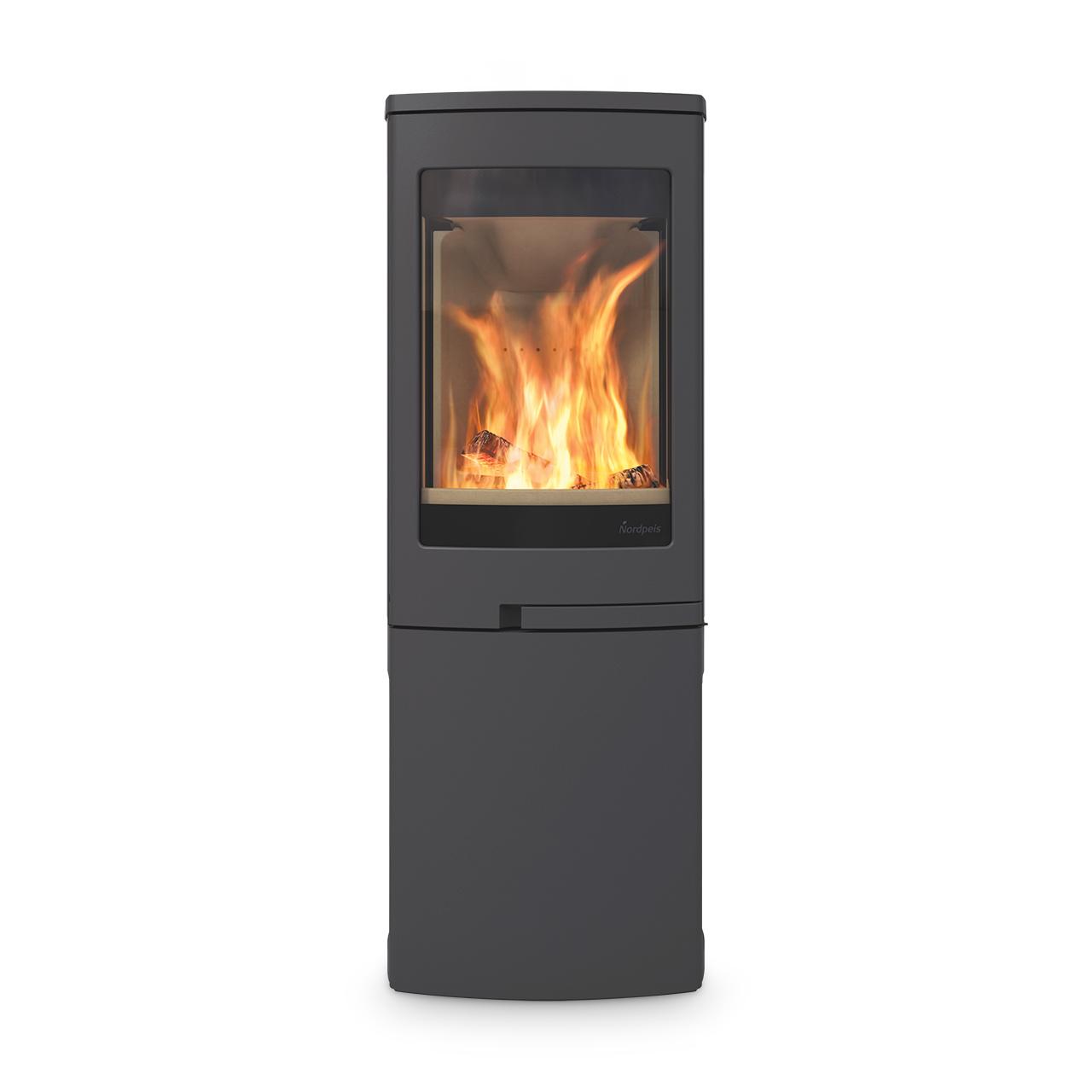Kaminofen Nordpeis Duo 2 mit Seitenglas 5 kW