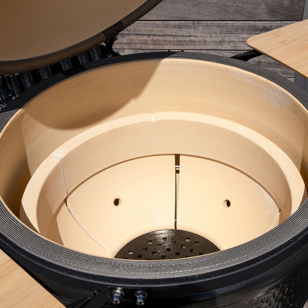 Outdoorchef Heat Outdoorküche 3-teilig: EGG 460 H & Caso BBQ Cooler inkl. Granit-Arbeitsplatten
