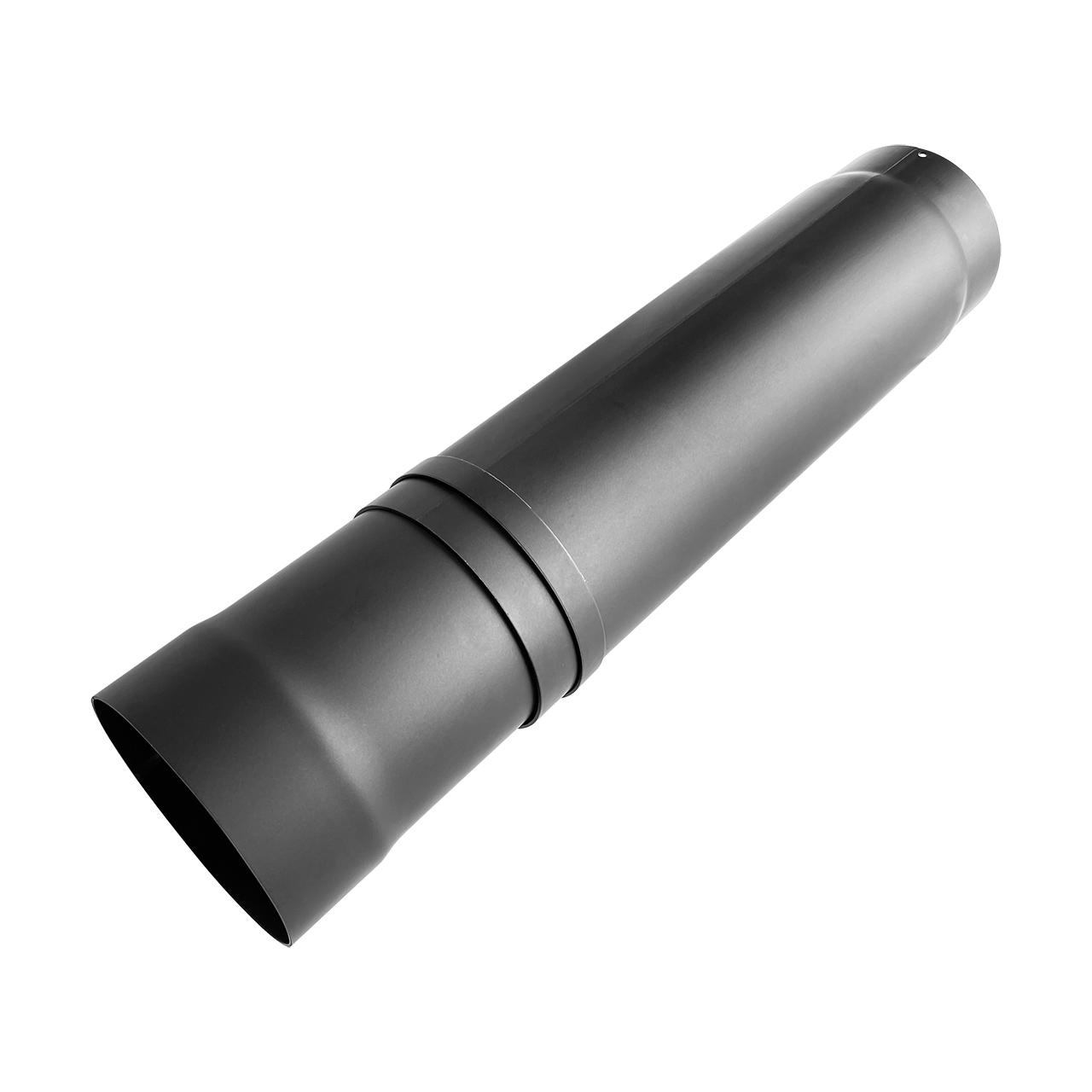 Teleskop Ofenrohr DN 120 mm Gussgrau verstellbar 600 bis 900 mm