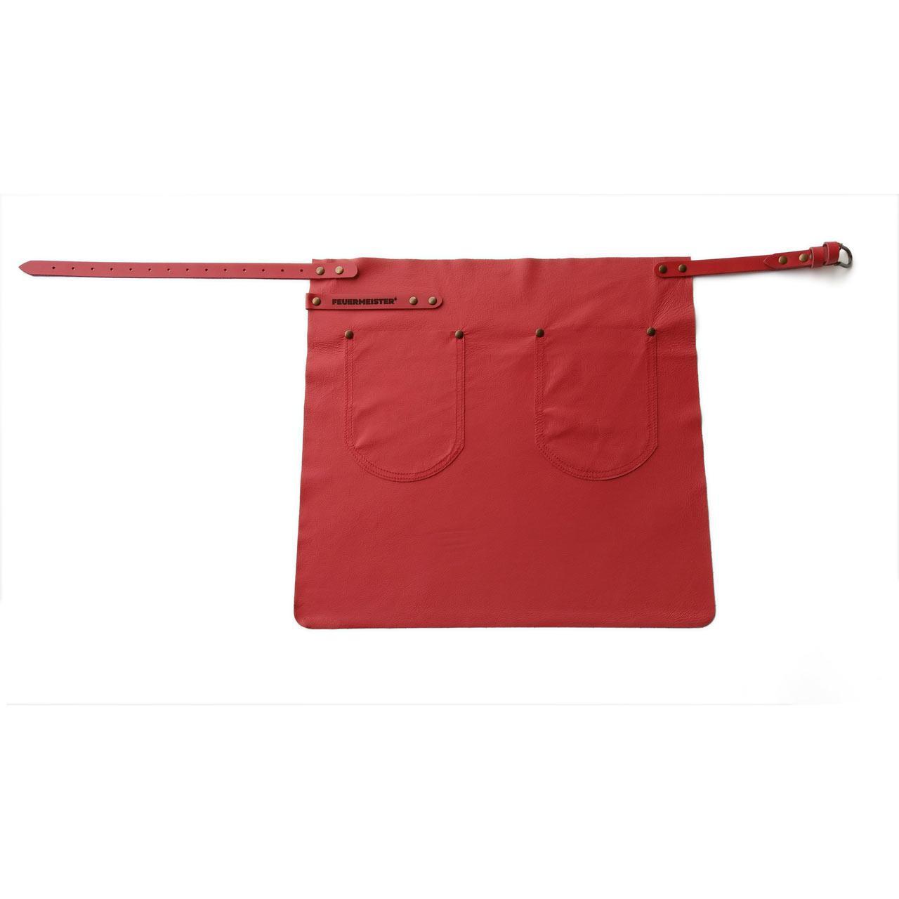 Feuermeister Leder Hüftschürze rot
