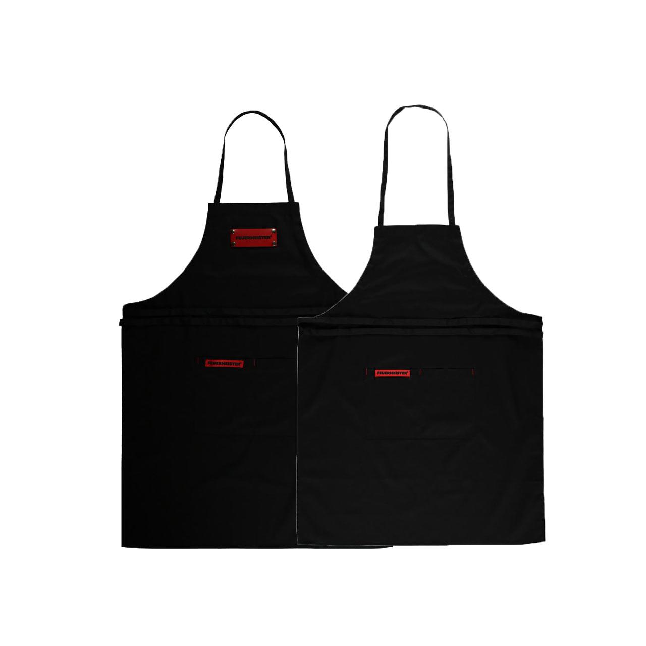 Feuermeister Premium BBQ Textilschürze in schwarz