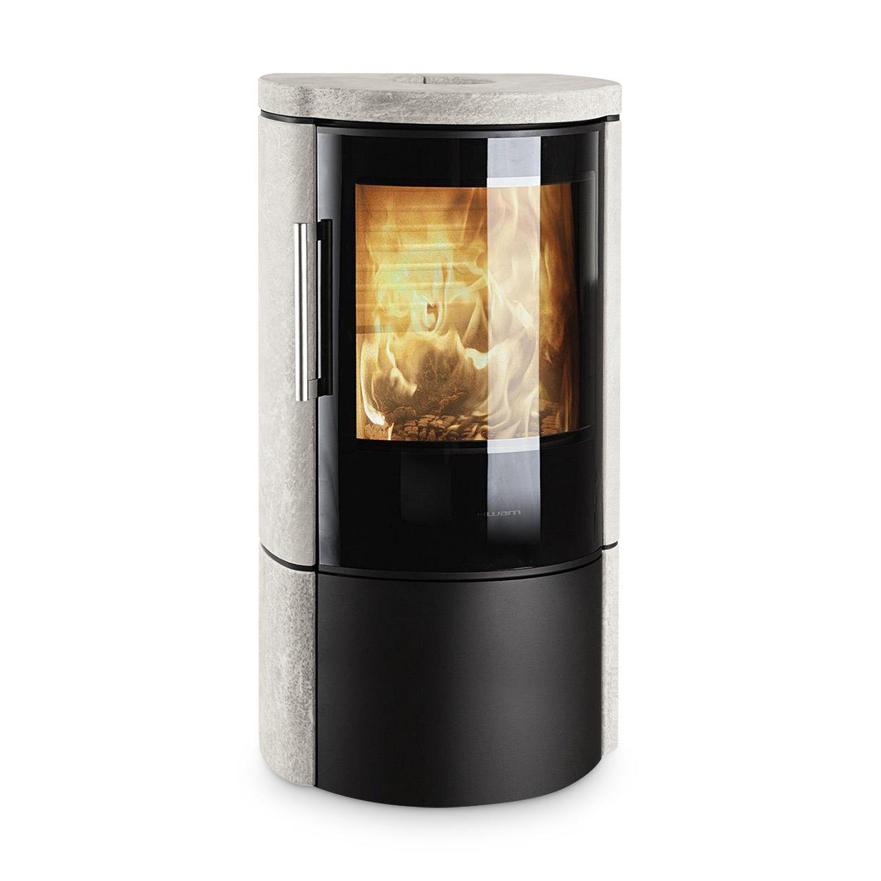 Kaminofen HWAM 3640 Autopilot Naturstein 6,0 kW - Ausführung: 3640c Speckstein, Korpus Schwarz