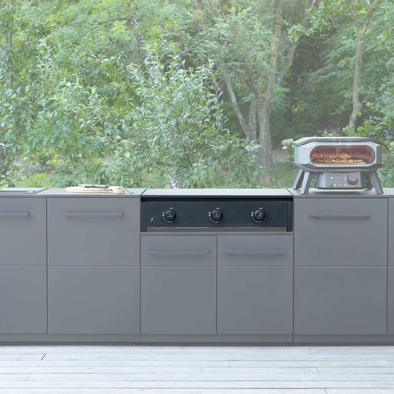 Plancha Grill Cozze Combo 900 mit Infrarot Steakstation