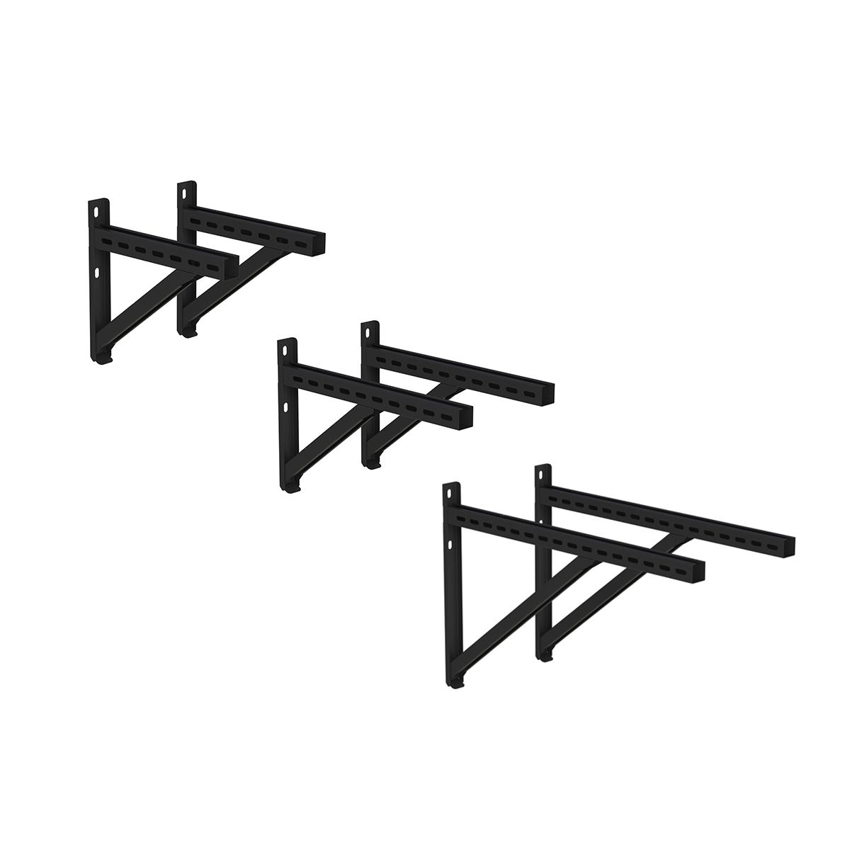 Jeremias DW-BLACK Wandstütze inkl. Querträger - Ausführung: Typ II, Länge = 500mm