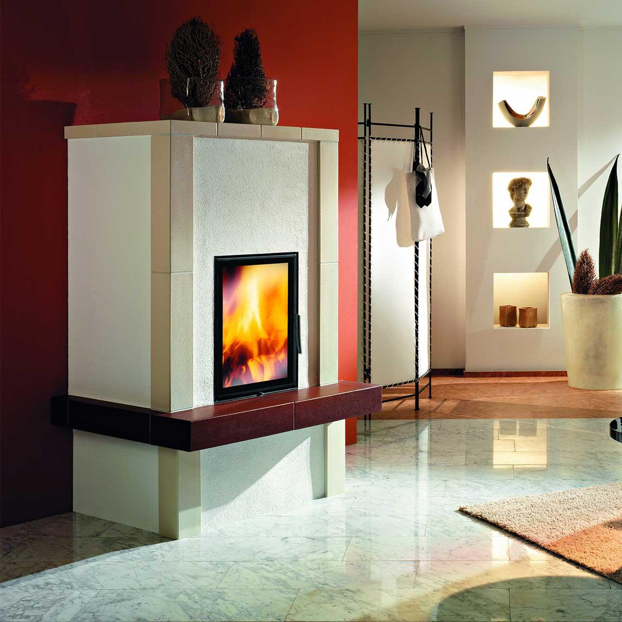 Kamineinsatz Spartherm Mini Z1 7 kW - Feuerraumauskleidung: weiß - Türanschlag: rechts