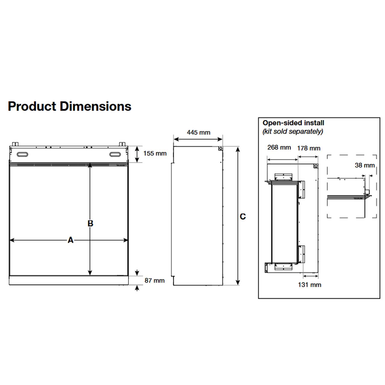 Dimplex Aspire 30 Elektrokamin - Optiflame® Flammen, Soundmodul, App-Steuerung