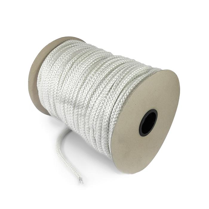 Ofen Dichtschnur 6 bis 12 mm Rollenware 100 m Weiß - Durchmesser: 12mm