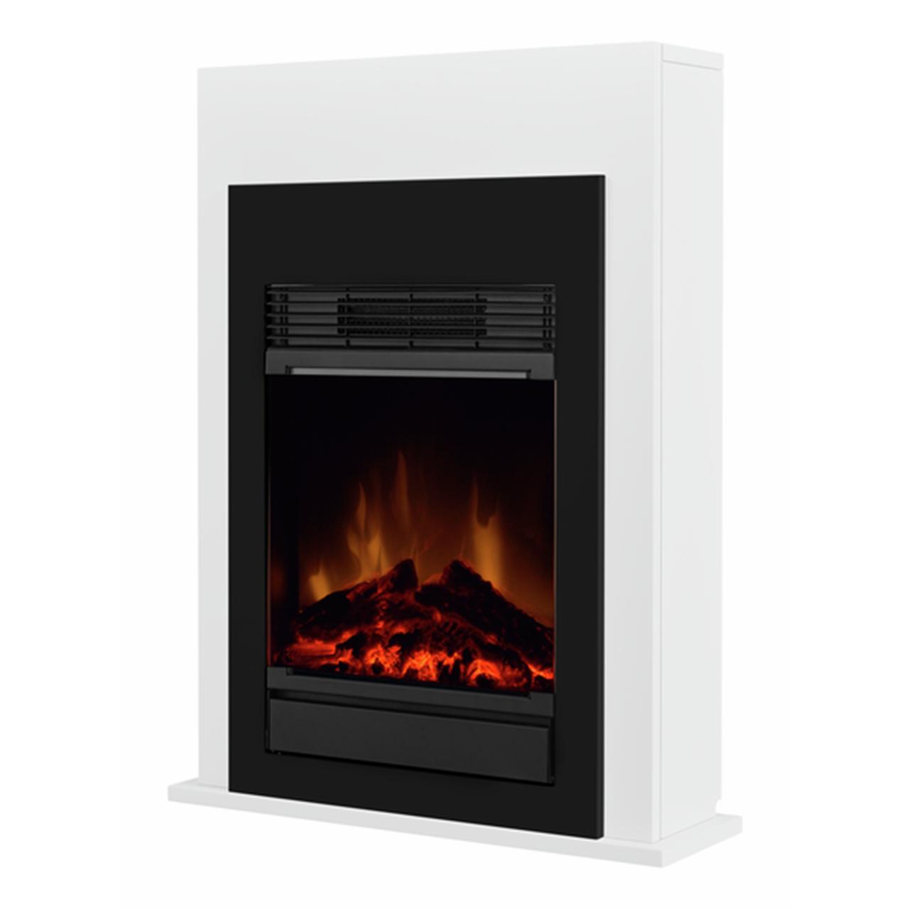 Dimplex Bellini Black Elektrokamin - Kompakt, Optiflame Flammeneffekt und Heizfunktion für stilvolle Atmosphäre