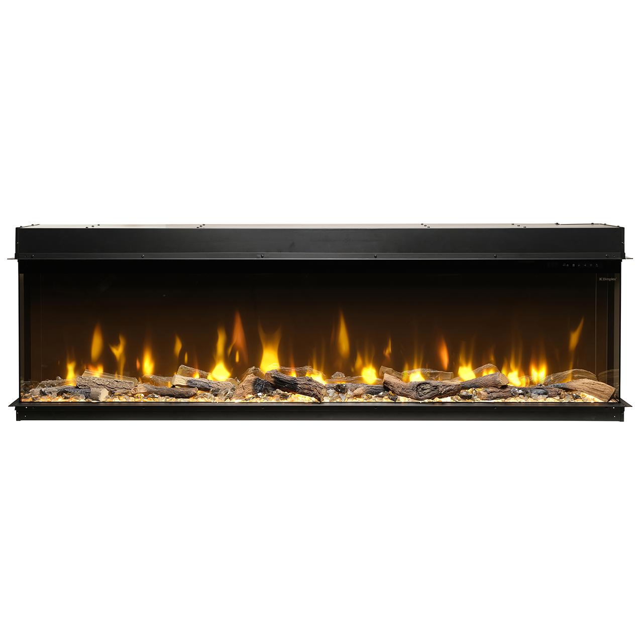 Dimplex Ignite Bold 74 Elektrokamin - Panorama-Design mit 3-seitiger Installation, App-Steuerung & Optiflame-Technologie