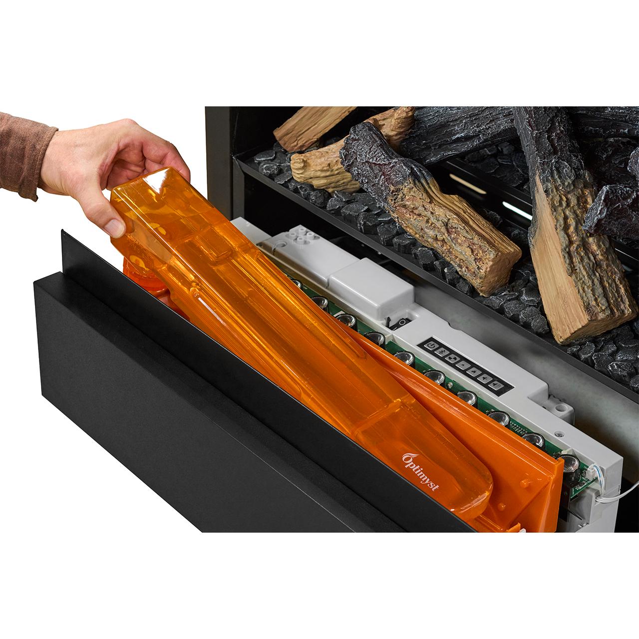 Dimplex Albany Multi Optimyst Elektrokamin - 3D-Wasserdampf-Flammen, Farbwechsel & App-Steuerung für maximale Atmosphäre