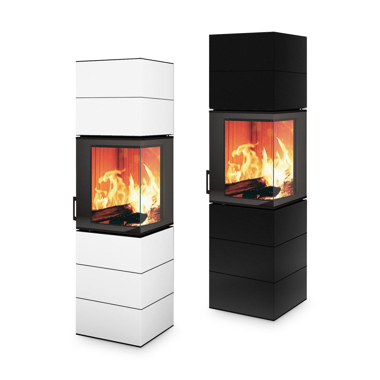 Kaminofen Neocube S20 Black & White Edition 5,4 kW - Ausführung: Arctic White satin