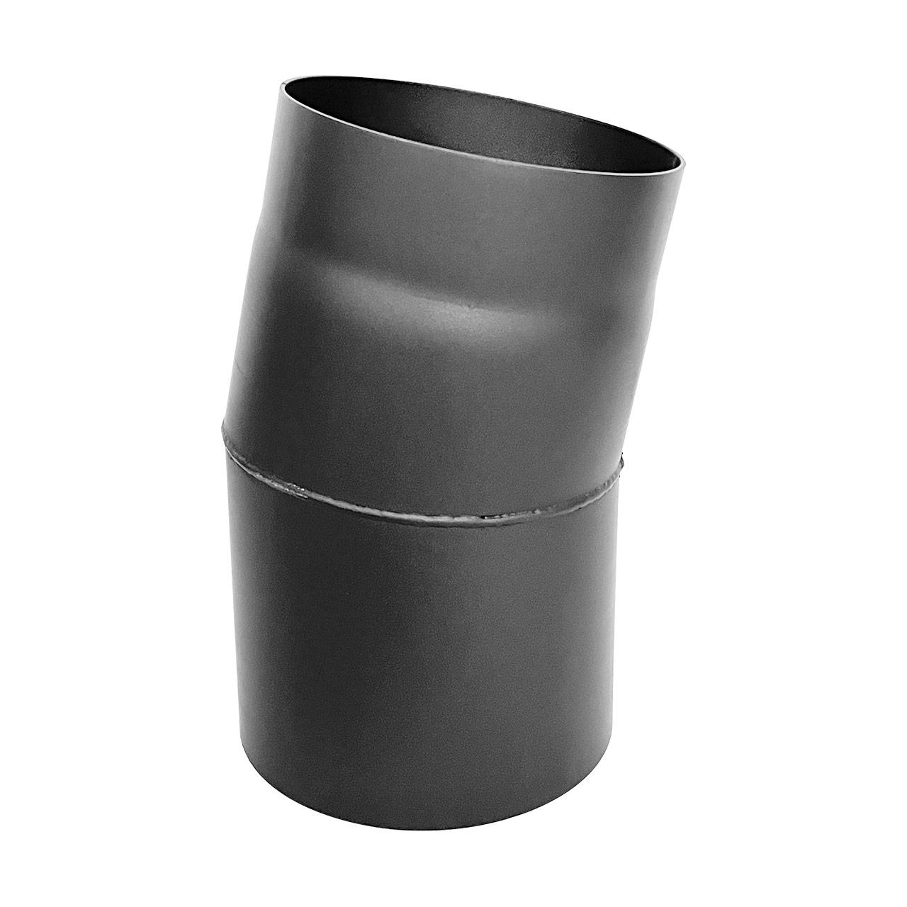 Ofenrohr Bogen 2tlg. starr DN 150 mm 11° Gussgrau