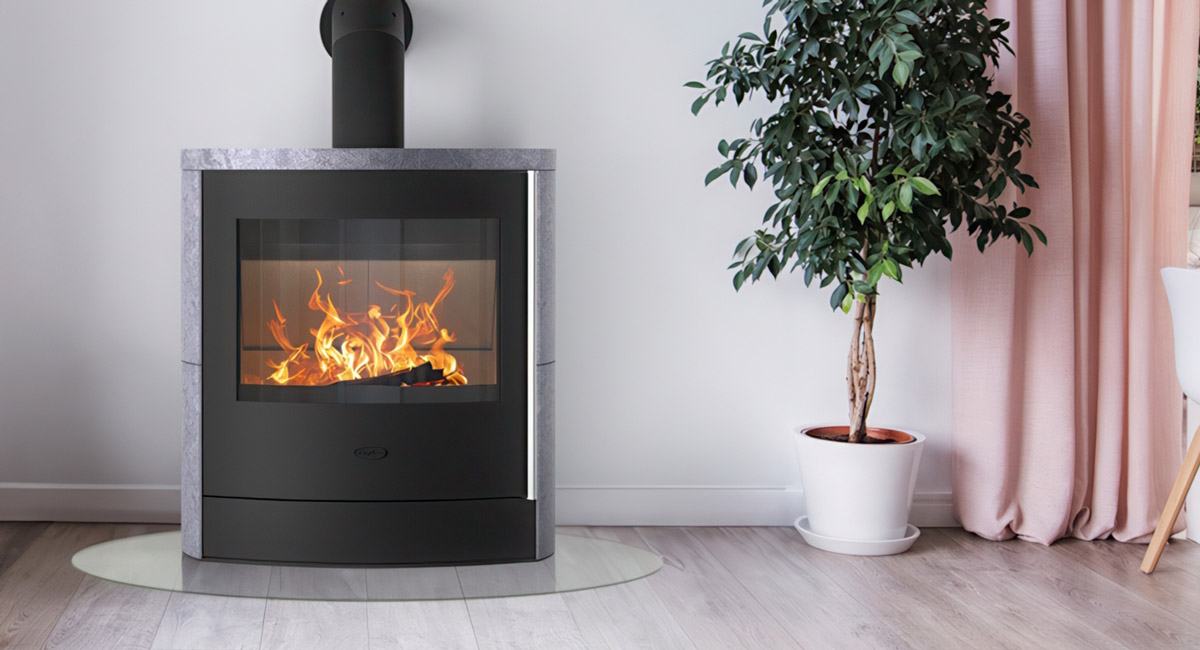 Fireplace Adamis Speckstein Montagebeidpiel