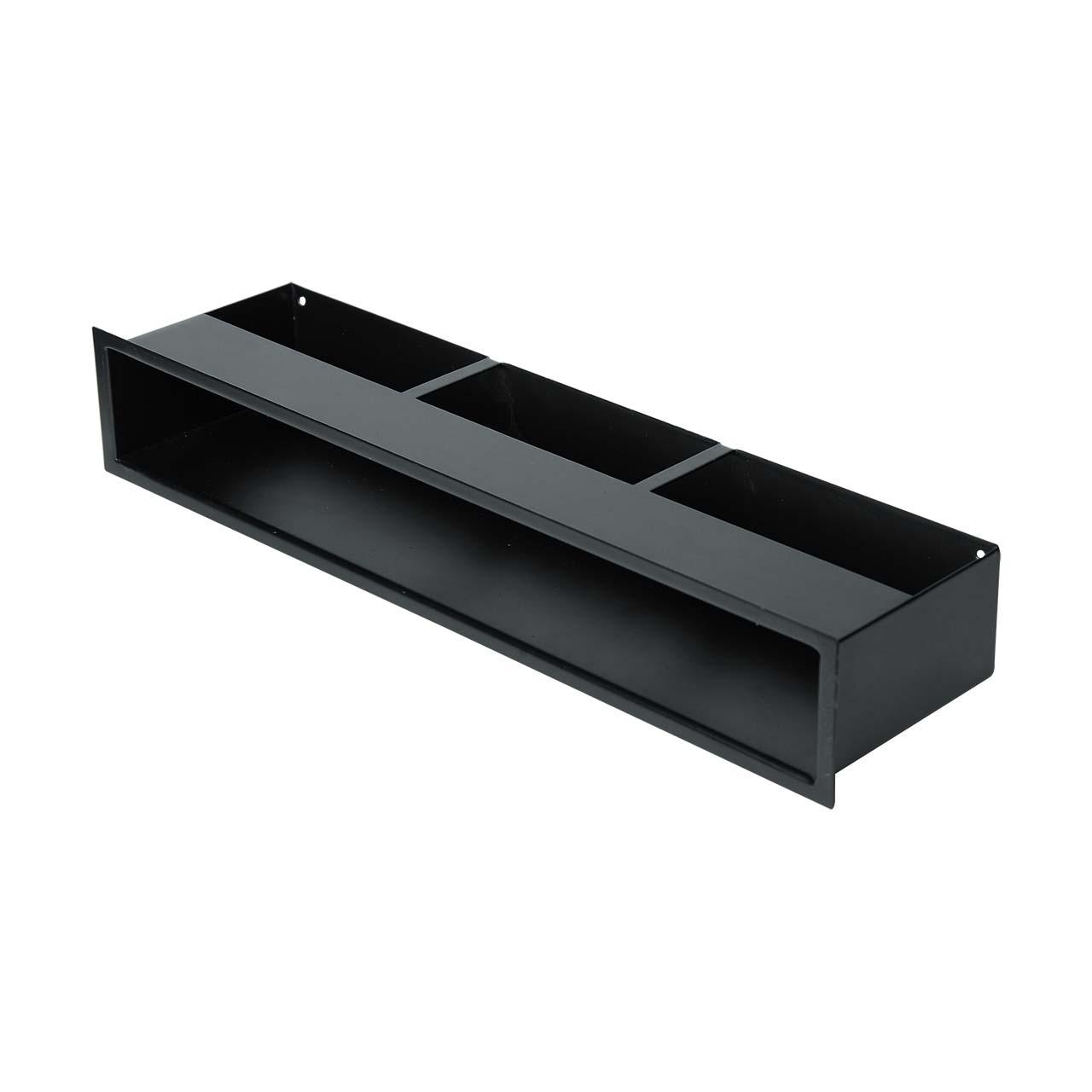 Kaminluftleiste CB-Tec Luftleiste gerade Schwarz - Ausführung: 30 cm