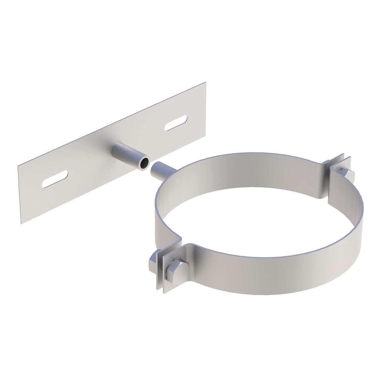 Jeremias Befestigungsschelle 2-teilig für Gewindestange M10 - Durchmesser: 120mm