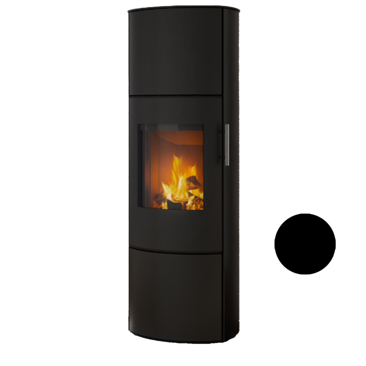 Königshütte Kaminofen URSA 6kW - Ausführung: Stahl schwarz mit Gusstür