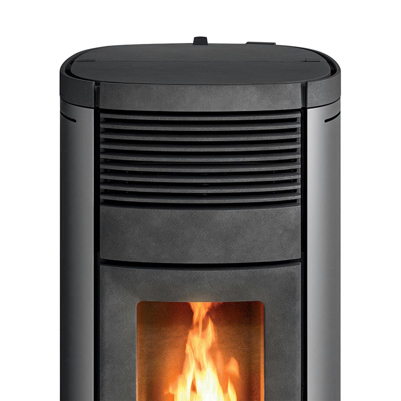 Pelletofen MCZ Musa Comfort Air Matic 12 Core R 12 kW - Ausführung: 313 Silver metal