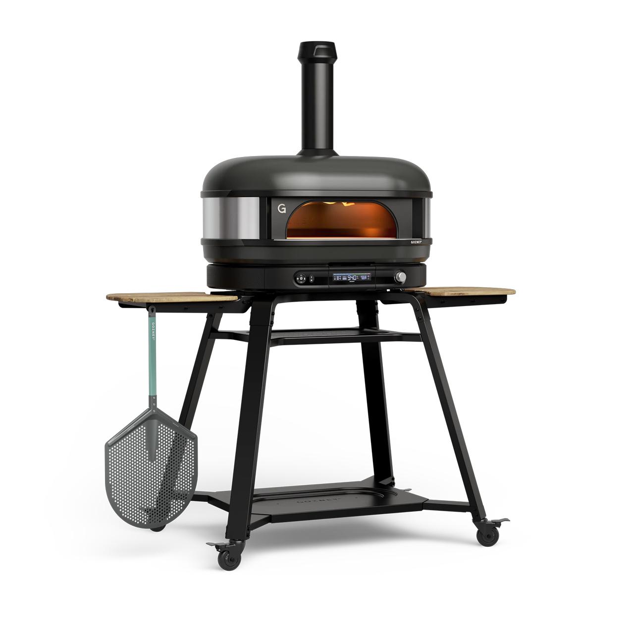 Pizzaofen Gozney Dome XL Gen 2.0 Essentials Bundle inkl. Gestell und Pro Pizzaschieber XL - Ausführung: Off Black
