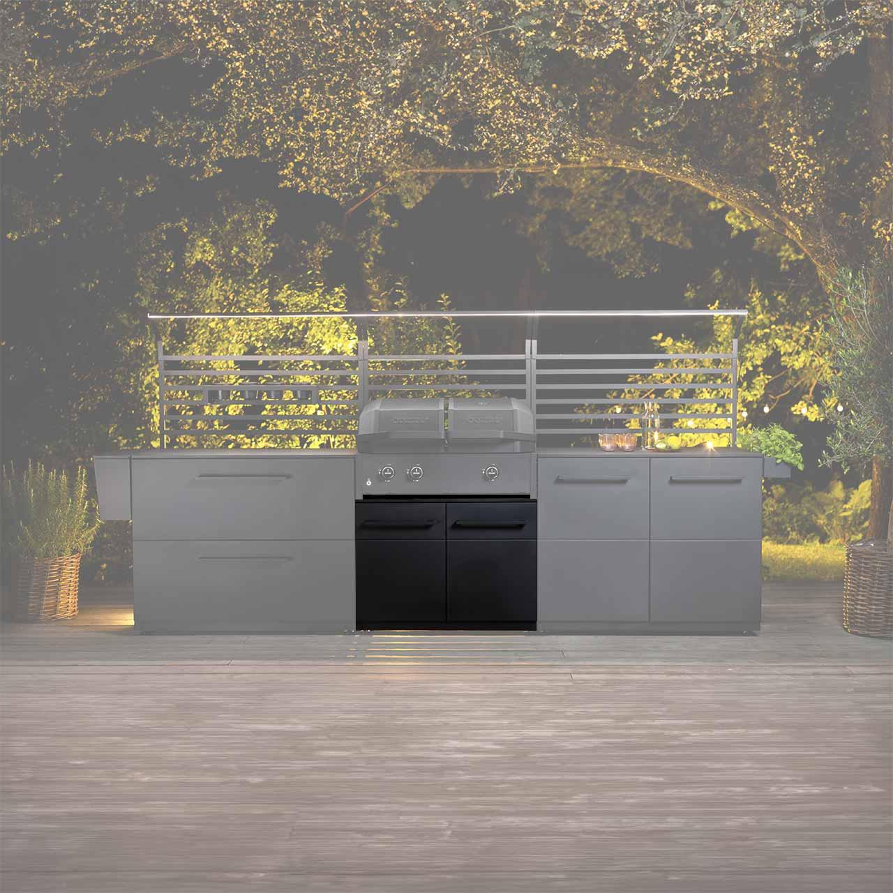 Outdoorküche Cozze Elements Außenküche 90 Türmodul niedrig inkl. Arbeitsplatte
