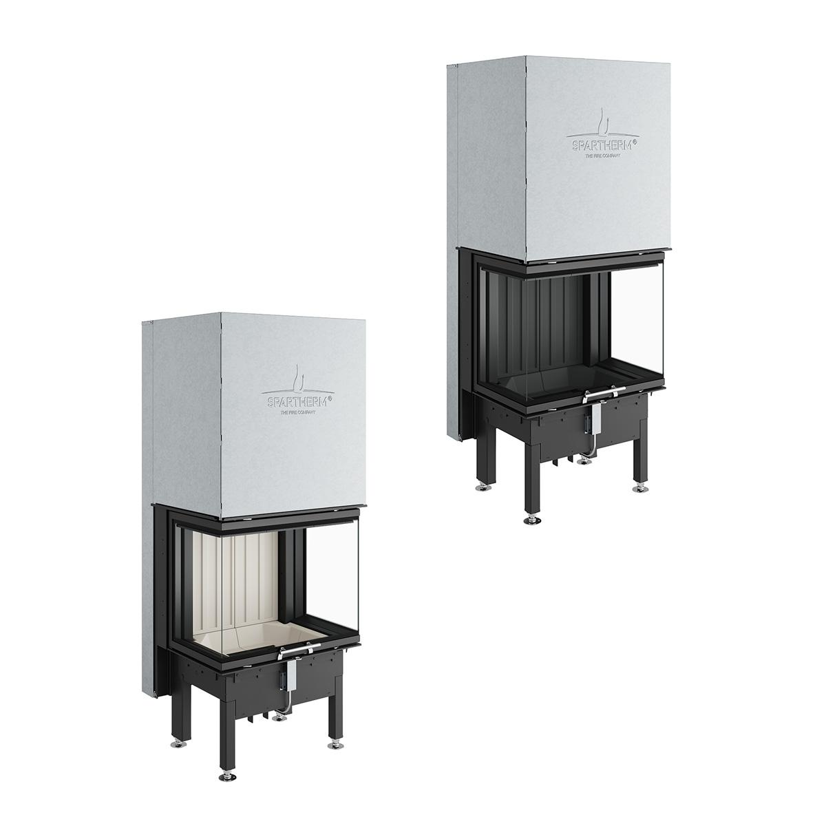 Kamineinsatz Spartherm Arte 3RL-60h 10 kW - Rauchrohrdurchmesser: 250 mm - Feuerraumauskleidung: weiß