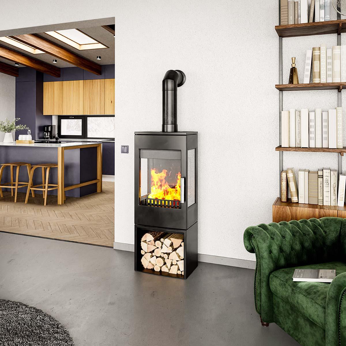 Kaminofen Haas und Sohn Wien.L easy III mit 7,3 kW