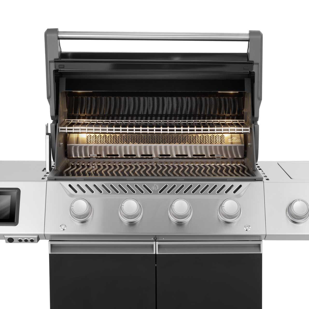 Gasgrill Napoleon Prestige PRO 500 Connected Schwarz, inkl. Drehspieß (2026)